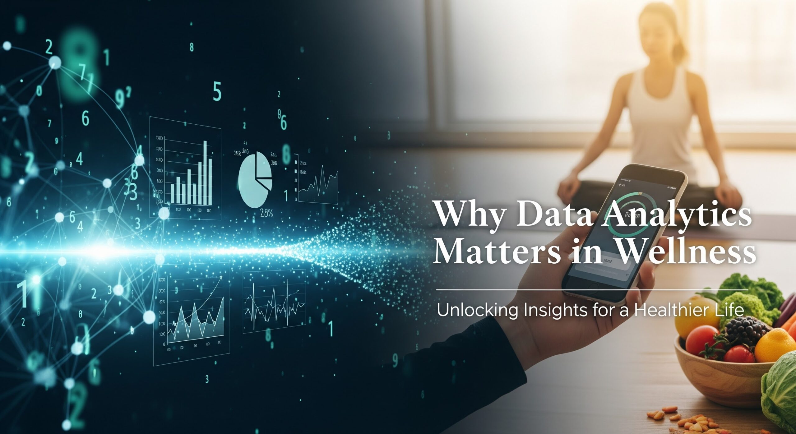 Visual representation of how data analytics enhances wellness businesses, showcasing integration for improved insights and growth.