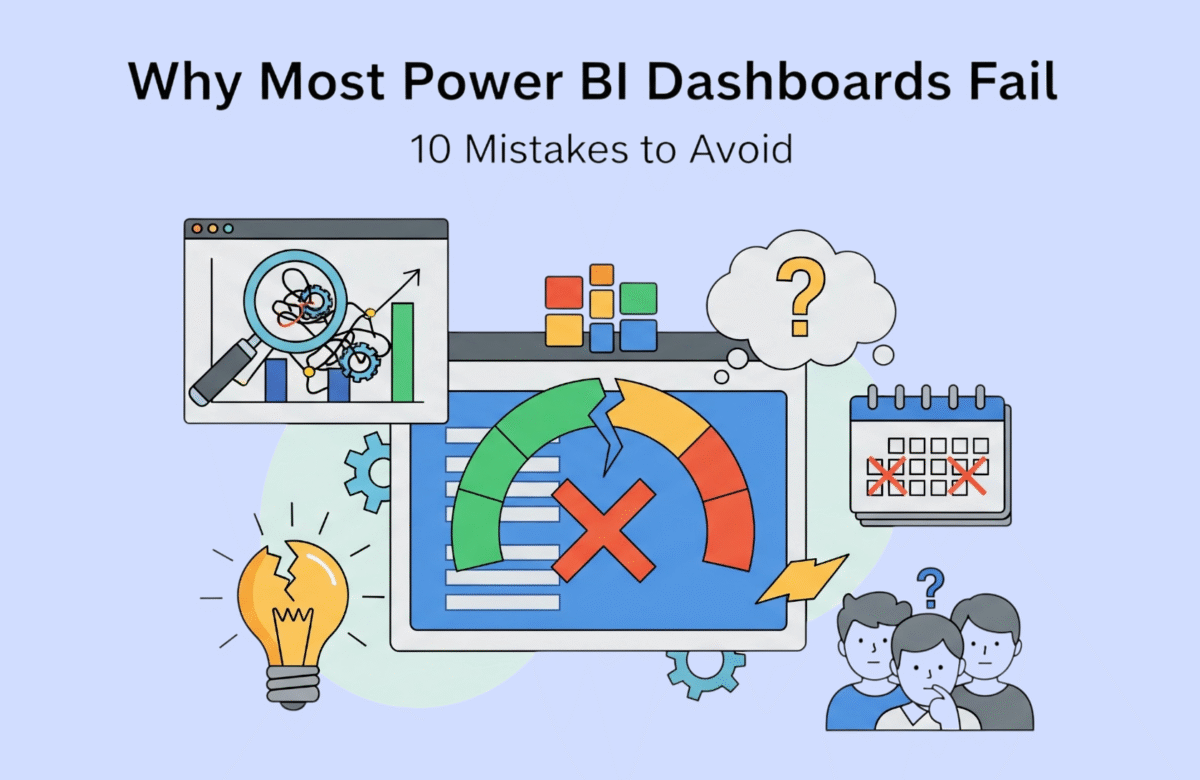 Why Most Power BI Dashboards Fail: 10 Mistakes to Avoid